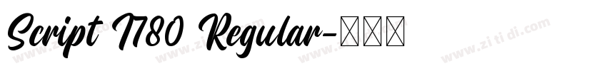 Script I780 Regular字体转换 Script I780 Regular字体转换